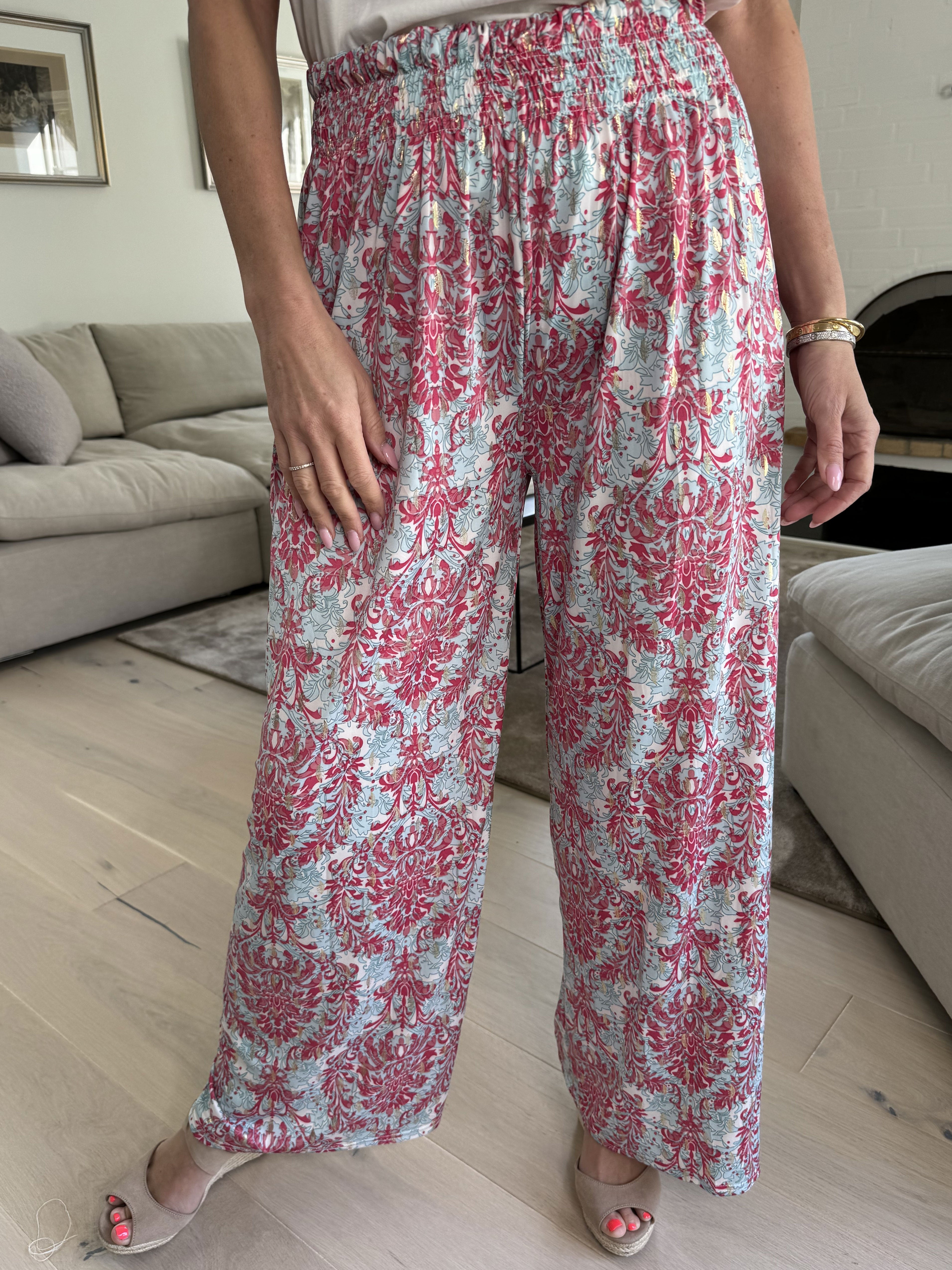 Pams Royal Pants - Elastiske krølfri bukser med elastiklinning